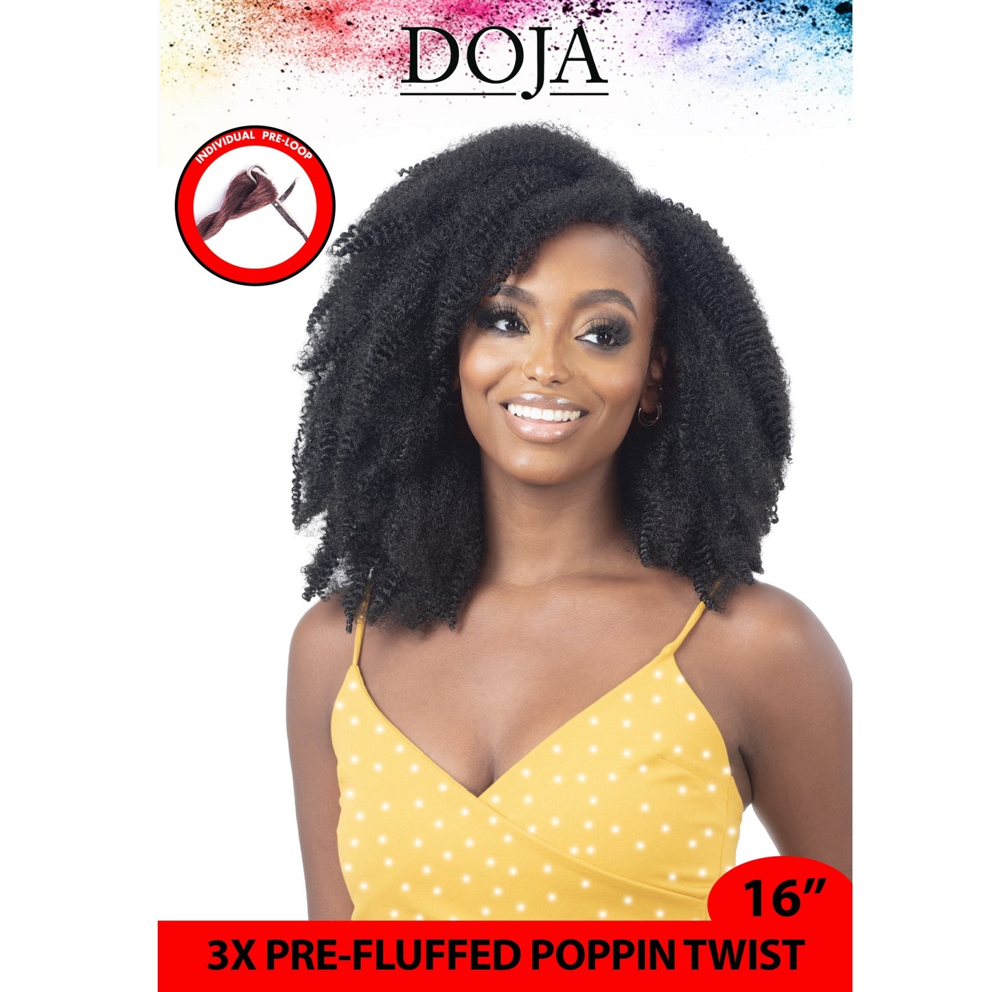Pre-Fluffed Poppin Twist 3X16"