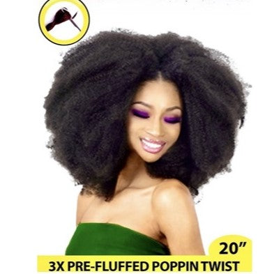 Pre-Fluffed Poppin Twist 3X20"