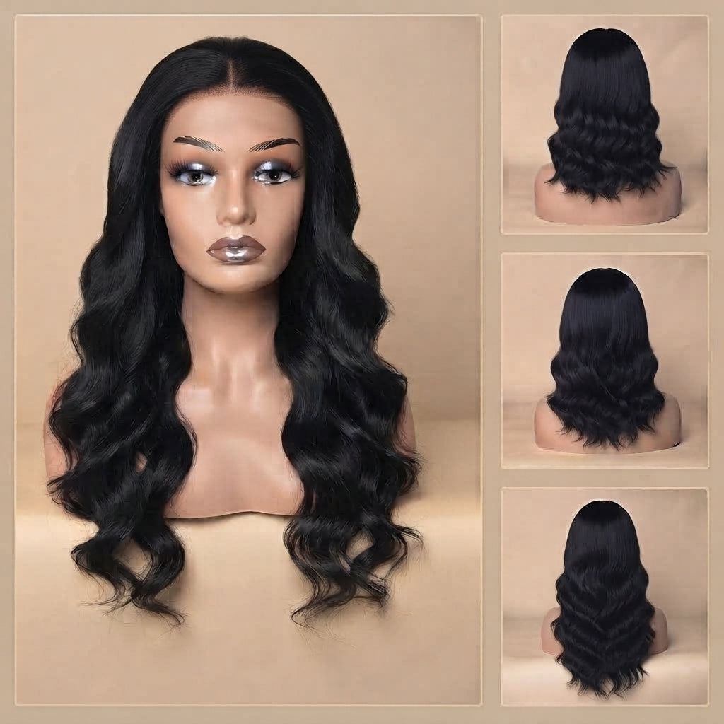 5x5 Lace Wig BodyWave Natural Colour