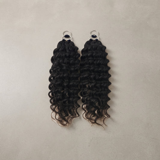 Feather Braids Boho Deep Waves