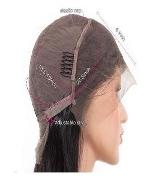 13X4 Frontal Lace Deep Wave Wig Natural Colour