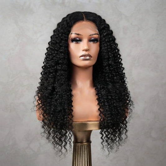13x4 Frontal Lace Wig Jerry Curl 26"