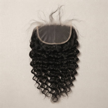 Closure 4X4 Jerry Curl Naturl Colour