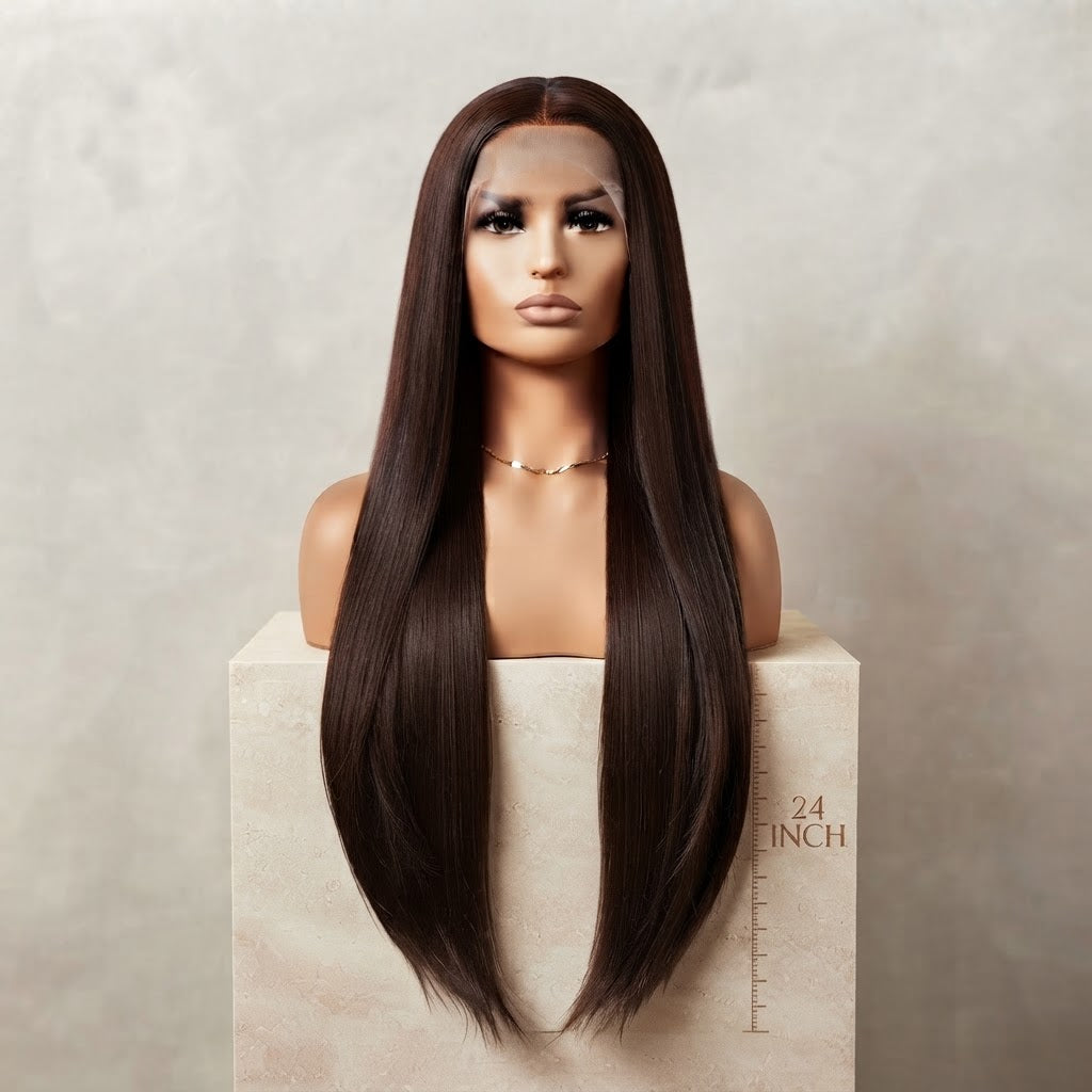 4x4 Lace Wig Straight 24"