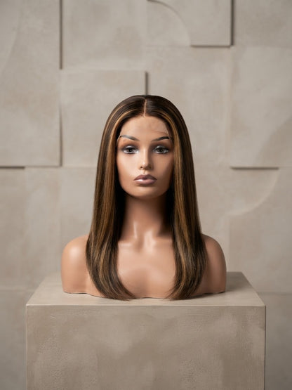 4x4 Lace Wig Straight 16"